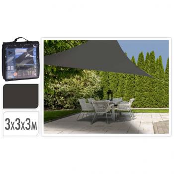 ARDEBO.de - ProGarden Sonnensegel 3x3x3 m Dunkelgrau Dreieckig