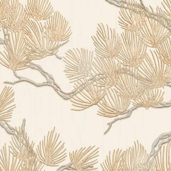 DUTCH WALLCOVERINGS Tapete Kiefer-Motiv Creme