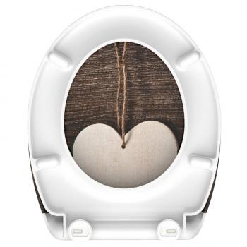 SCHÜTTE Toilettensitz mit Absenkautomatik WOOD HEART Duroplast