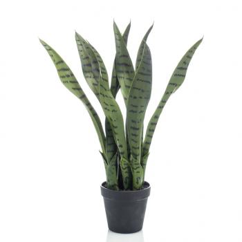 ARDEBO.de - Emerald Sansevieria Bogenhanf Künstlich 55 cm im Topf    