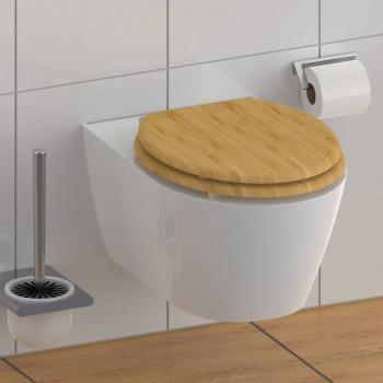 ARDEBO.de - SCHÜTTE WC-Sitz mit Absenkautomatik NATURAL BAMBOO