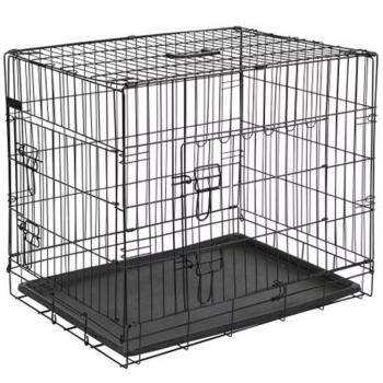 @Pet Hunde-Transportkäfig Metall 50,8 x 30,5 x 35,5 cm Schwarz 15006