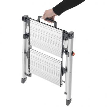 Hailo Trittleiter mit 2 Stufen Mini Comfort 45 cm Aluminium 4310-100