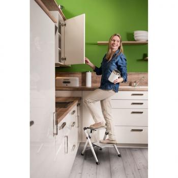 Hailo Trittleiter mit 2 Stufen Mini Comfort 45 cm Aluminium 4310-100