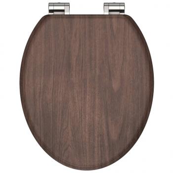 ARDEBO.de - SCHÜTTE Toilettensitz mit Absenkautomatik DARK WOOD