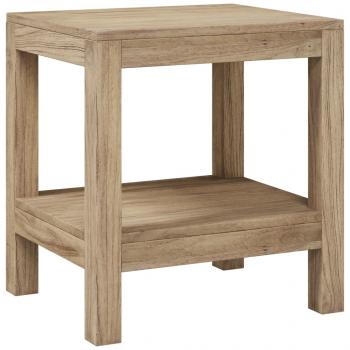 Badezimmer-Beistelltisch 45x35x45 cm Massivholz Teak