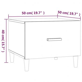 Couchtische 2 Stk. Schwarz 50x50x40 cm Holzwerkstoff