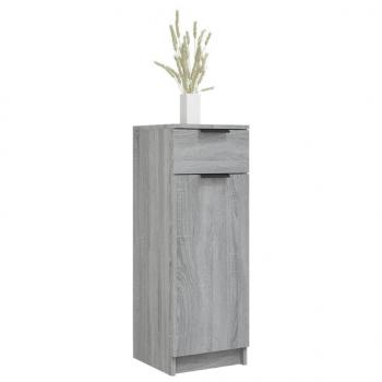 Badschrank Grau Sonoma 32x34x90 cm Holzwerkstoff