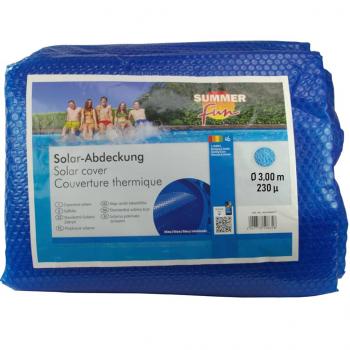 ARDEBO.de - Summer Fun Sommer Poolabdeckung Solar Rund 300 cm PE Blau