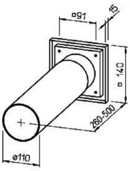 Helios Wandeinbausatz WES 90/100 (0717)