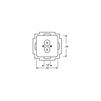 Busch-Jaeger 2147 U-214 Zentralscheibe mit Tragring, Reflex SI, alpinweiß (2CKA001723A0162)