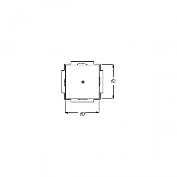 Busch-Jaeger 1742-81 Blindzentralscheibe mit Tragring, Carat, anthrazit (2CKA001710A3612)