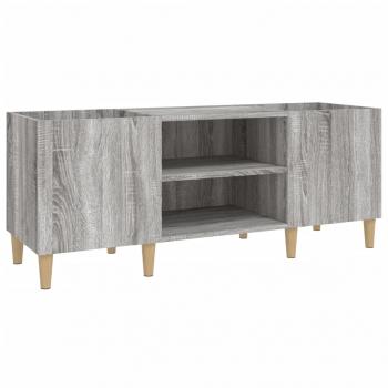 Plattenschrank Grau Sonoma 121x38x48 cm Holzwerkstoff