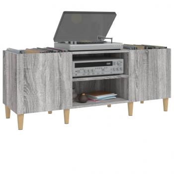 Plattenschrank Grau Sonoma 121x38x48 cm Holzwerkstoff