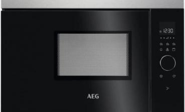 ARDEBO.de AEG MBB1756DEM Einbau-Mikrowelle, 800 W, 17l, Grillfunktion, Auftau-Funktion, Edelstahl