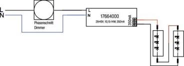Brumberg LED-Konverter, 350mA, Phasenabschnitt dimmbar, Plug & Play (17664000)
