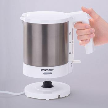 Cloer 4711 Wasserkocher, 2000W, 1,5l, edelstahl-weiß