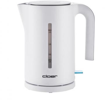 ARDEBO.de Cloer 4111 Wasserkocher, 1850-2200 W, 1,7l, weiß