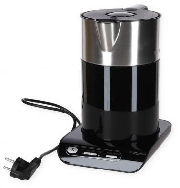 ARDEBO.de Bosch Styline TWK8613P Wasserkocher, 2400W, 1,5l, TemperatureControl, KeepWarm Function, schwarz/edelstahl