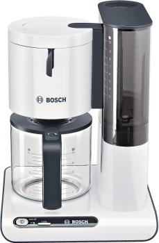 ARDEBO.de Bosch Styline TKA8011 Filterkaffeemaschine, 1160W, 10/15 Tassen, weiß