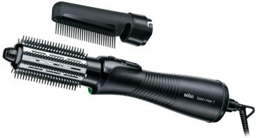 Braun AS720 Satin Hair 7 Airstyler, Warmluftbürste, 700W, 2 Aufsätze, schwarz