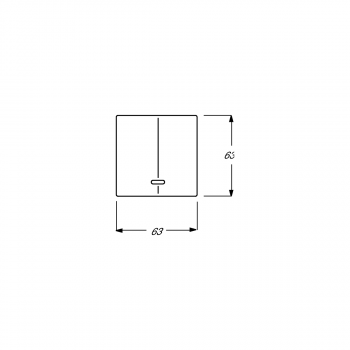 Busch-Jaeger 6545-84 Bedienelement mit Glimmlampe, Carat, studioweiß (2CKA006599A2908)