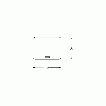 Busch-Jaeger 6543-20-102 Bedienelement  Mit Glimmlampe, Busch alpha, Platin (2CKA006599A2820)