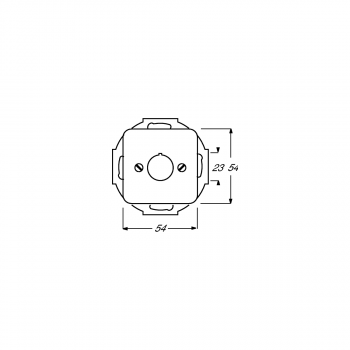 Busch-Jaeger 2533-214-15 Zentralscheibe mit Tragring, Reflex Si, gelb (2CKA001724A2696)