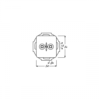 Busch-Jaeger 2095 UC-214 Unterputz-Potenzial-Ausgleichsstecker, Reflex Si, 2-fach, alpinweiß (2CKA002495A0059)