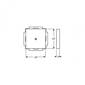 Busch-Jaeger 1749-81 Zentralscheibe, Carat, anthrazit (2CKA001710A3614)