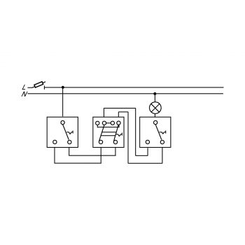 Busch-Jaeger 2601/6-32 Wippschalter, Duro 2000 AP, Aus- und Wechselschaltung, weiß (2CKA001042A0944)