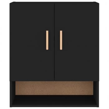 Wandschrank Schwarz 60x31x70 cm Holzwerkstoff