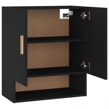 Wandschrank Schwarz 60x31x70 cm Holzwerkstoff