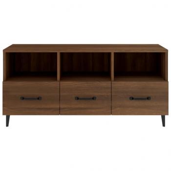 TV-Schrank Braun Eichen-Optik 102x35x50 cm Holzwerkstoff