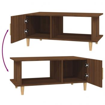 Couchtisch Braun Eichen-Optik 90x50x40 cm Holzwerkstoff