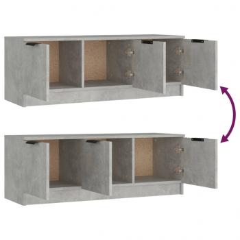 TV-Schrank Betongrau 102x35x36,5 cm Holzwerkstoff