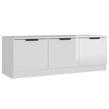 TV-Schrank Hochglanz-Weiß 102x35x36,5 cm Holzwerkstoff