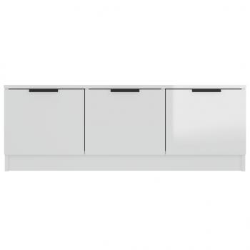 TV-Schrank Hochglanz-Weiß 102x35x36,5 cm Holzwerkstoff