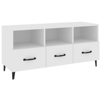 TV-Schrank Weiß 102x35x50 cm Holzwerkstoff