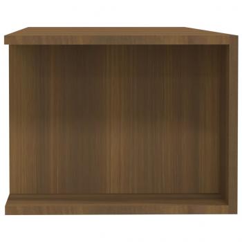 TV-Schrank mit LED-Leuchten Braun Eichen-Optik 135x39x30 cm