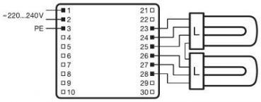 LEDVANCE Quicktronic Professional DL QTP-DL 2x36-40 Elektronisches Vorschaltgerät