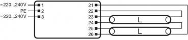 LEDVANCE Quicktronic Fit 5/8 QT-FIT 5/8 Elektronisches Vorschaltgerät, 2x54-58W