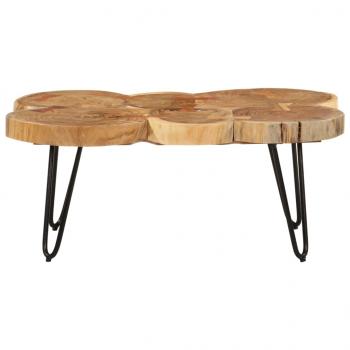 Couchtisch 36 cm 6 Stämme Massivholz Akazie