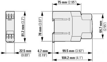 Eaton ETR4-11-A Zeitrelais, 1 W, 0,05 s - 100 h, 24 - 240 V 50/60 Hz, 24 - 240 V DC, ansprechverzögert (031882)