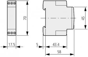 Eaton ETR2-11 Zeitrelais, 1 W, 0,05 s - 100 h, 24-240 V AC 50/60 Hz, 24-48 V DC, ansprechverzögert (262684)