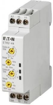 ARDEBO.de Eaton ETR2-44 Zeitrelais, 0,05 s - 100 h, 24-240 V AC 50/60 Hz, 24-48 V DC, 1 W, blinkend, 2 Zeiten (262730)