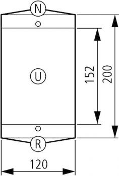 Eaton CI-K3-125-M Isolierstoffgehäuse CI-K3, H x B x T = 200 x 120 x 125 mm, + Montageplatte (206895)