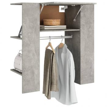 Flurschrank Betongrau 97,5x37x99 cm Holzwerkstoff