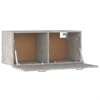 Wandschrank Betongrau 80x36,5x35 cm Holzwerkstoff