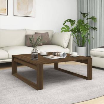 ARDEBO.de - Couchtisch Braun Eiche 100x100x35 cm Holzwerkstoff